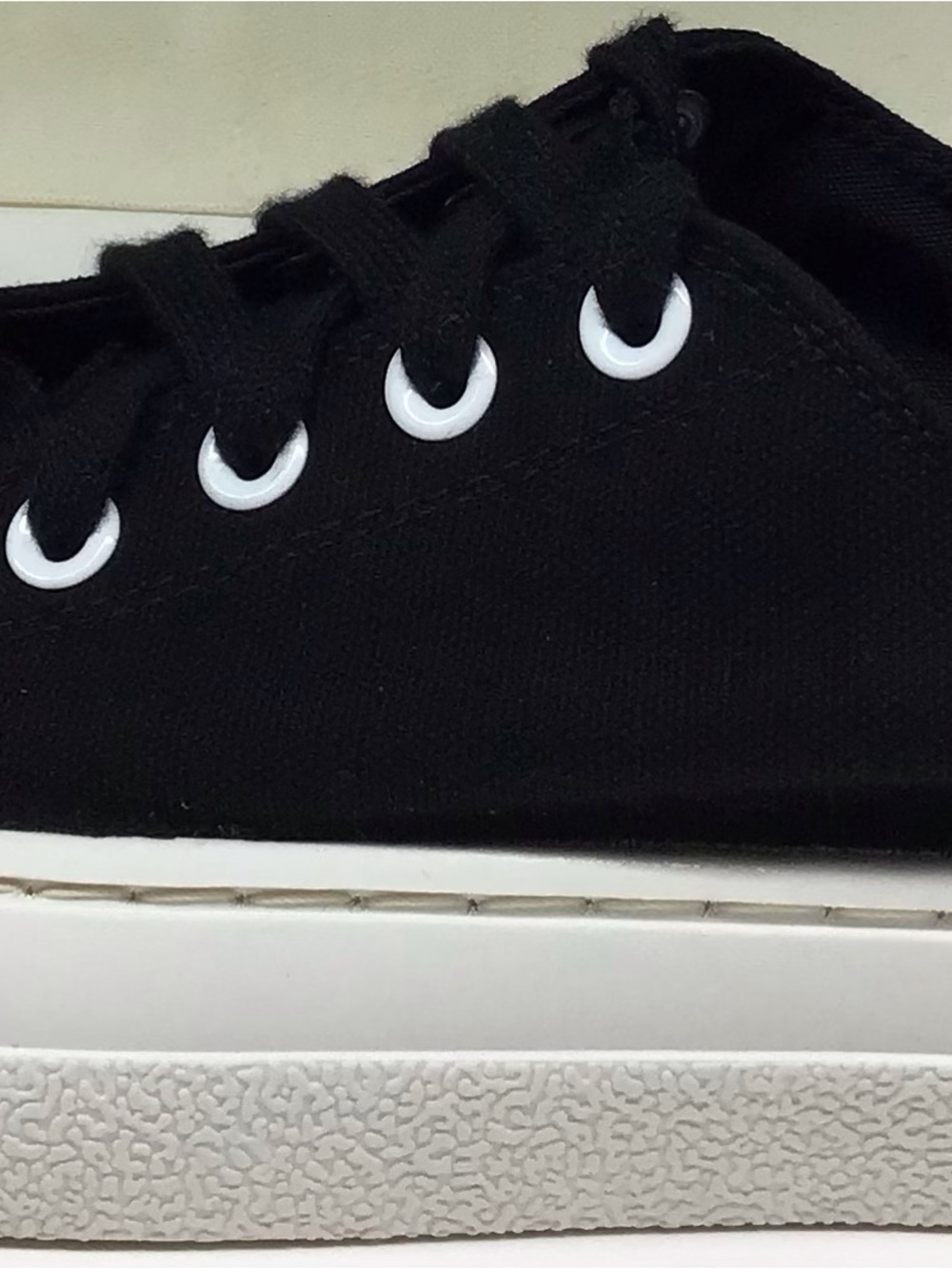 Mad Love Black Canvas Lace-Up Platform Sneakers